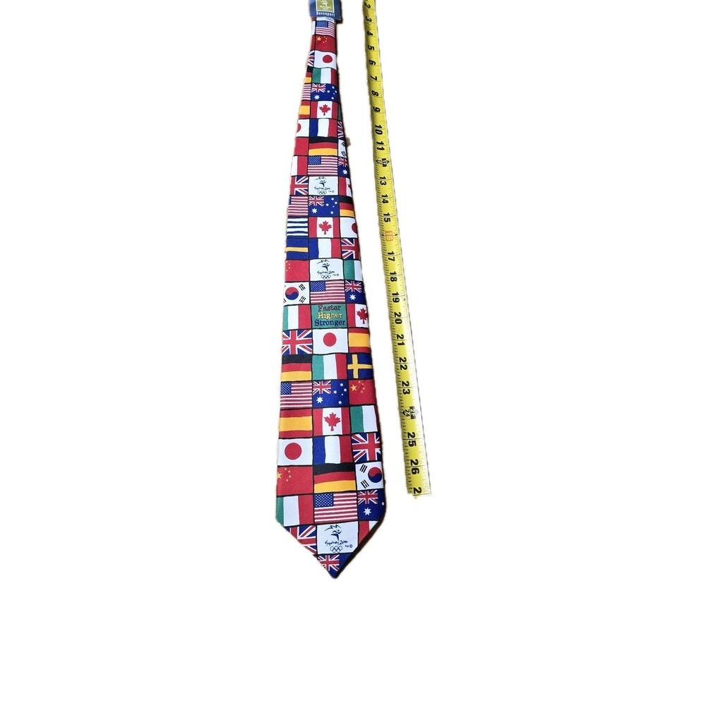 Sydney 2000 Olympic‎ Games Tie Davenport Millennium Collection Silk Flags...